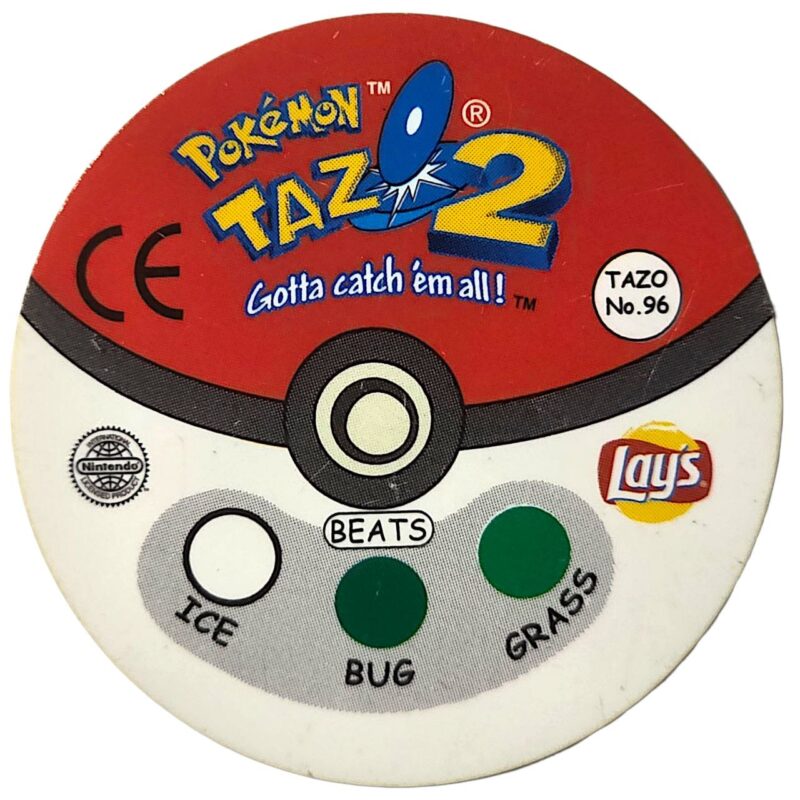 Tazo 2, #96 (#38 Ninetales), English version, 2001
