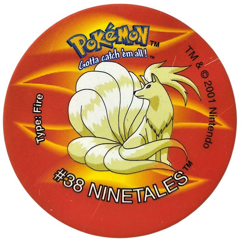 Tazo 2, #96 (#38 Ninetales), English version, 2001