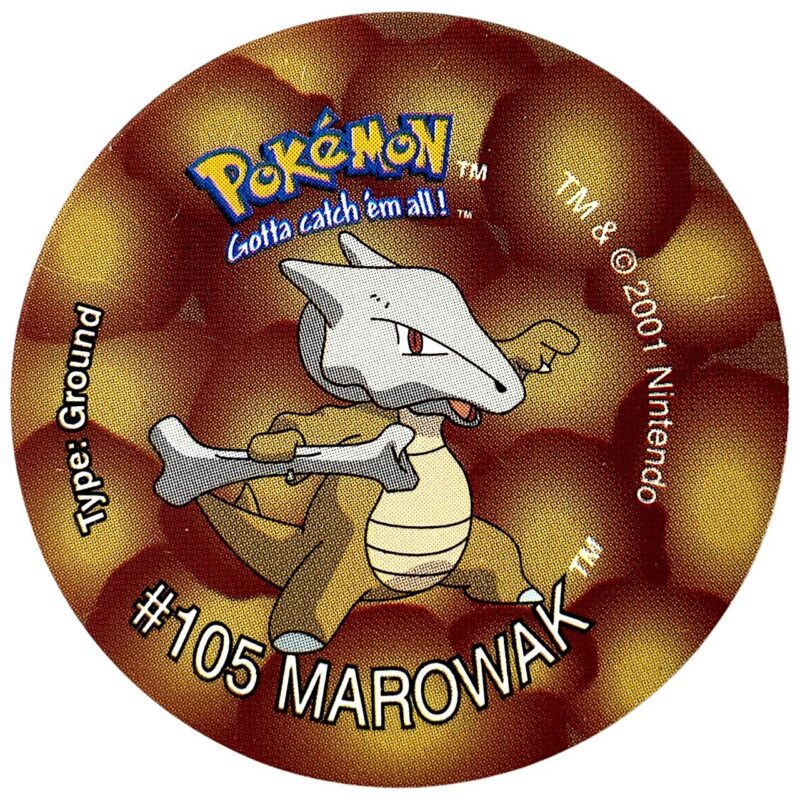 Tazo 2, #95 (#105 Marowak), English version, 2001