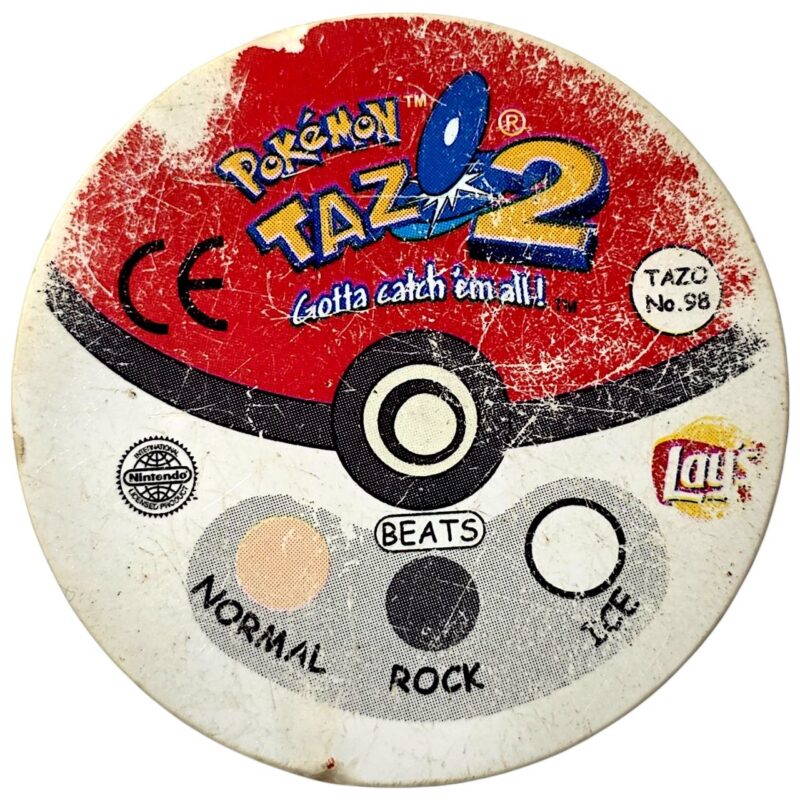 Tazo 2, #98 (#107 Hitmonchan), English version, 2001