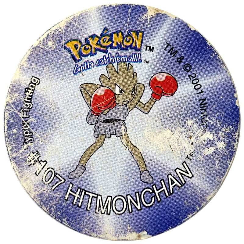 Tazo 2, #98 (#107 Hitmonchan), English version, 2001
