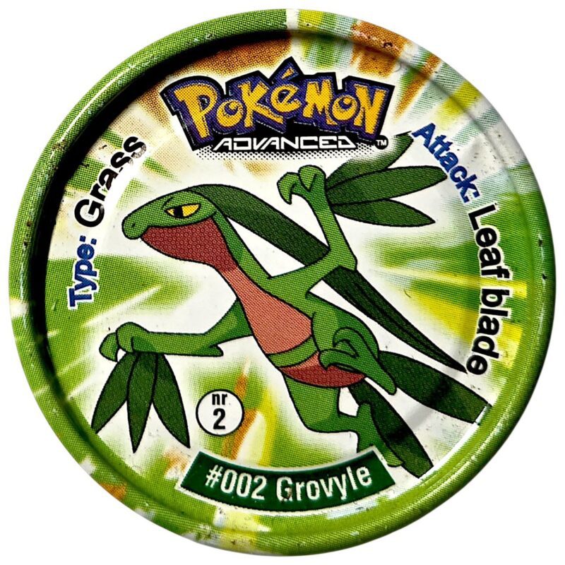 Metal Tazo Pokémon Advanced, #2 (#002 (#253) Grovyle, #003 (#254) Sceptile), Latvia, Lithuania, Estonia, 2006