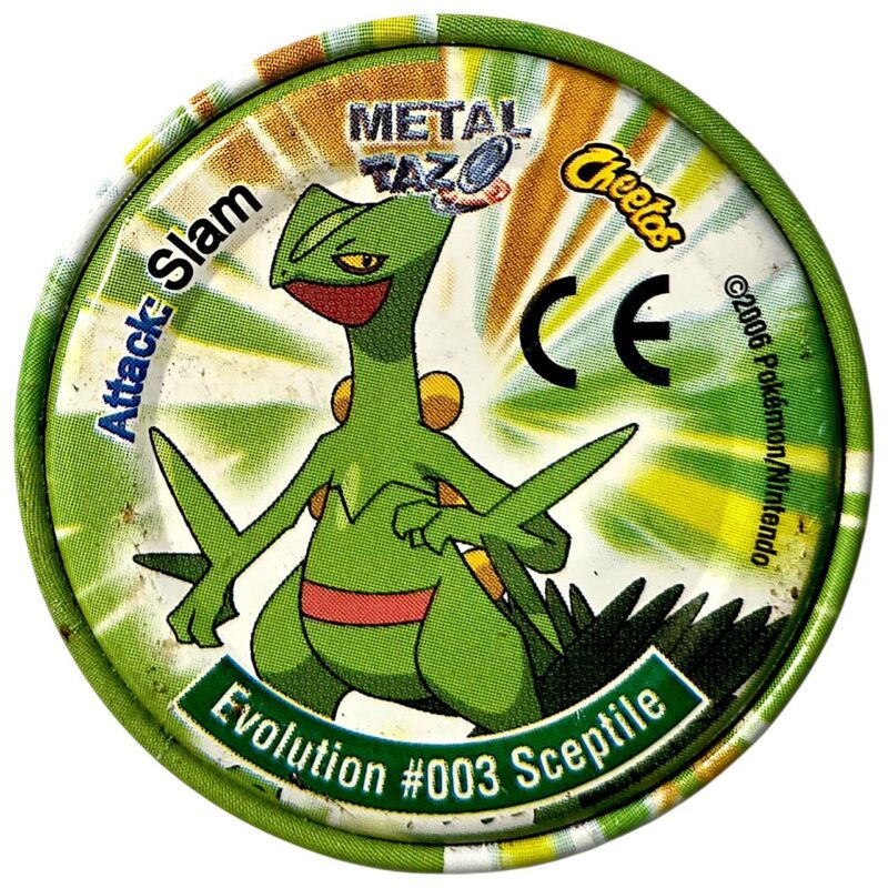 Metal Tazo Pokémon Advanced, #2 (#002 (#253) Grovyle, #003 (#254) Sceptile), Latvia, Lithuania, Estonia, 2006