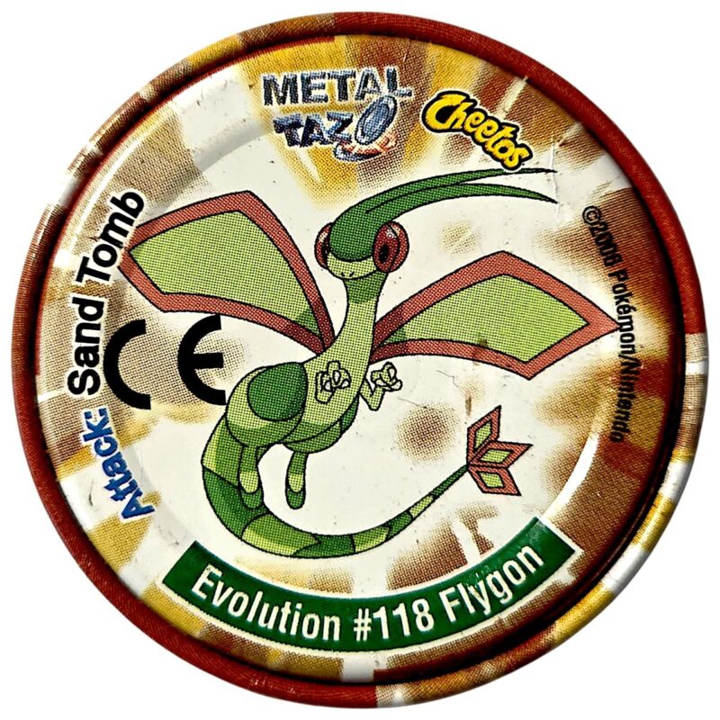 Metal Tazo Pokémon Advanced, #30 (#117 (#329) Vibrava, #118 (#330) Flygon), Latvia, Lithuania, Estonia, 2006