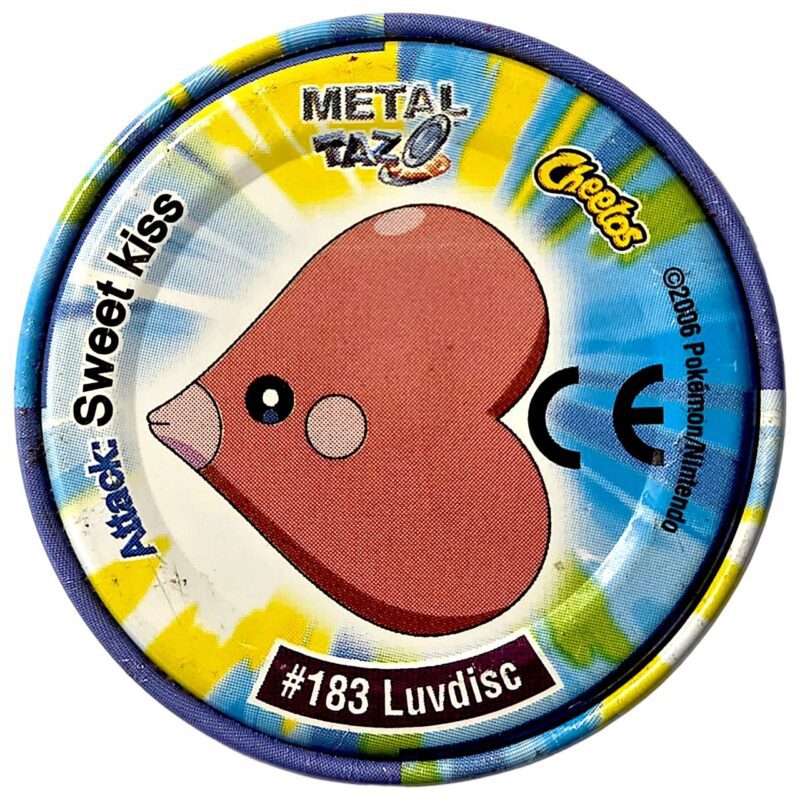 Metal Tazo Pokémon Advanced, #46 (#183 (#370) Luvdisc), Latvia, Lithuania, Estonia, 2006