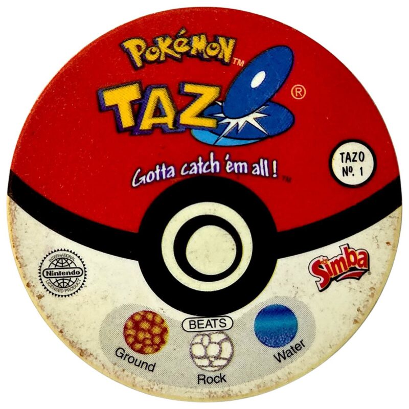 Tazo, #1 (#01 Bulbasaur), South Africa, 1998
