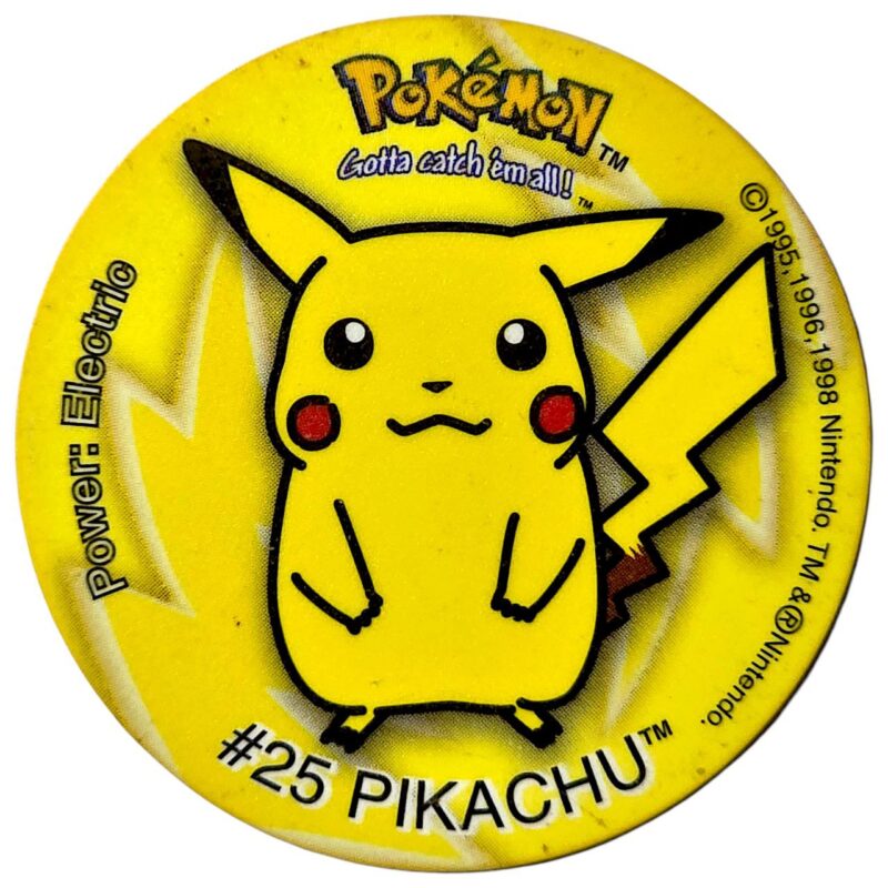 Tazo, #7 (#25 Pikachu), South Africa, 1998