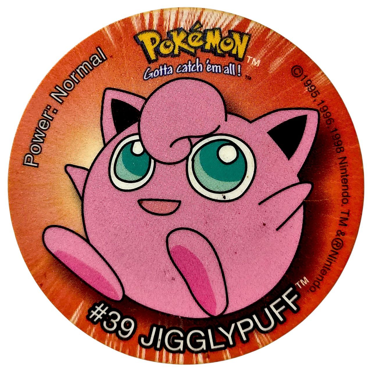 Tazo, #10 (#39 Jigglypuff), South Africa, 1998