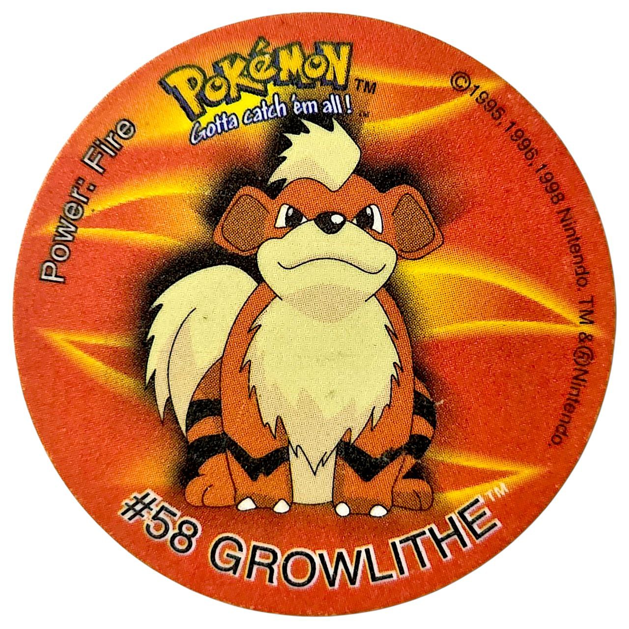 Tazo, #13 (#58 Growlithe), South Africa, 1998