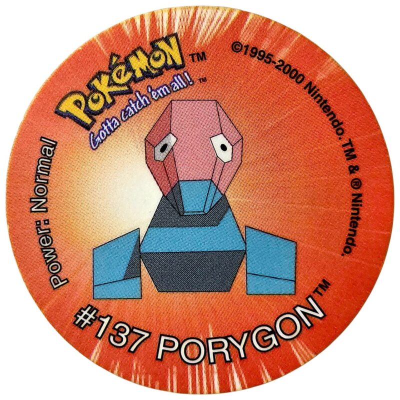Tazo 2, #34 (#137 Porygon), South Africa, 2000