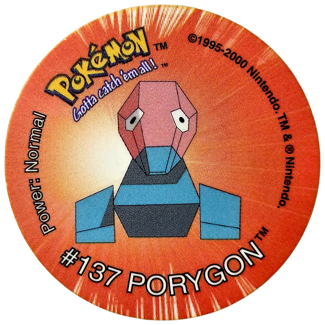 Tazo 2, #34 (#137 Porygon), South Africa, 2000