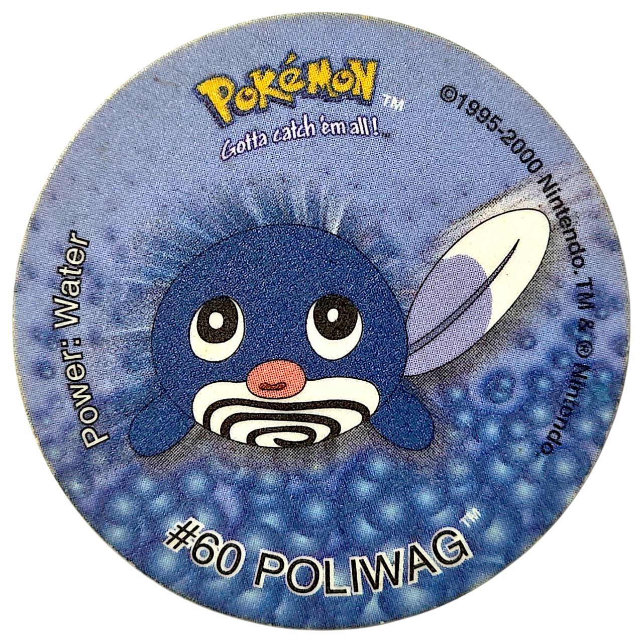 Tazo 2, #41 (#60 Poliwag), South Africa, 2000