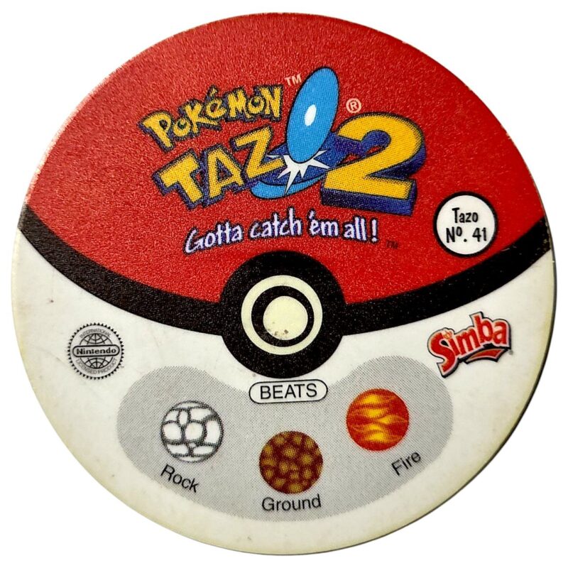 Tazo 2, #41 (#60 Poliwag), South Africa, 2000