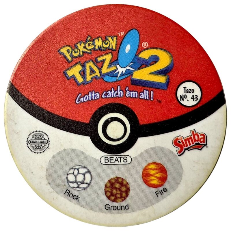 Tazo 2, #43 (#72 Tentacool), South Africa, 2000