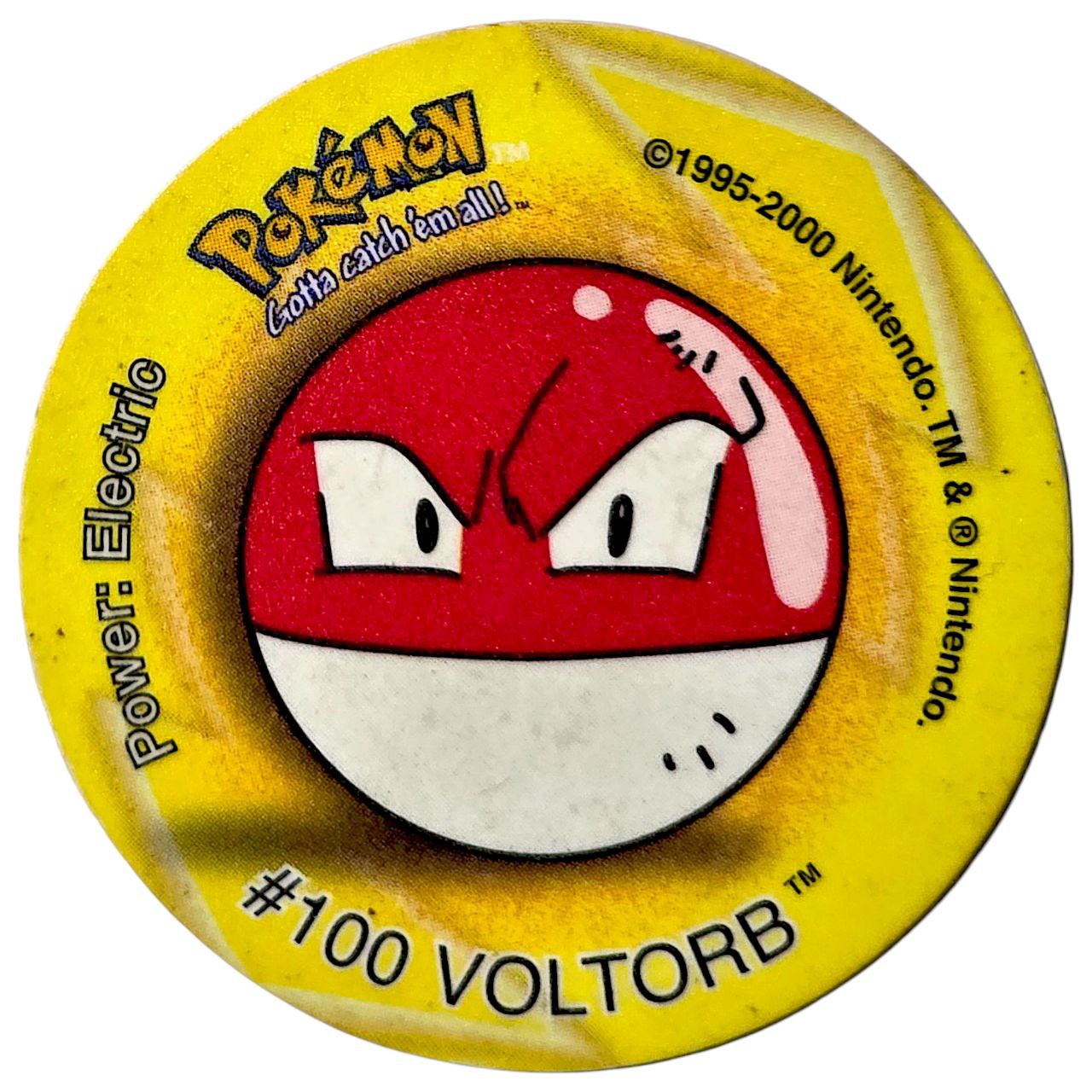 Tazo 2, #47 (#100 Voltorb), South Africa, 2000