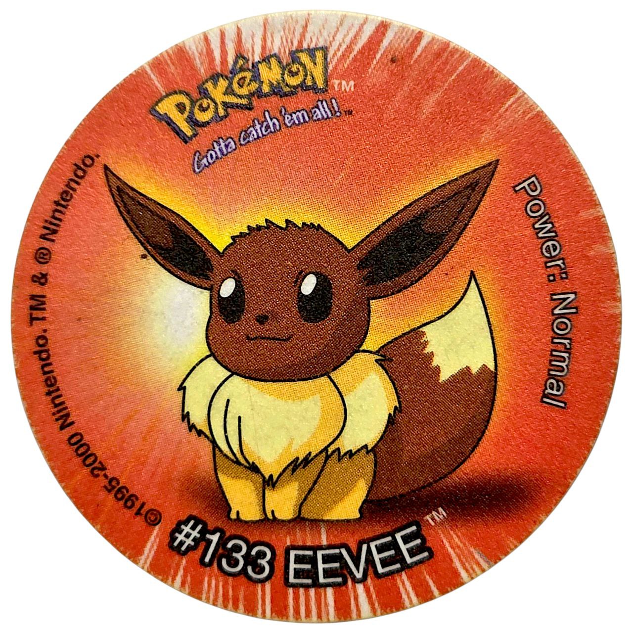 Tazo 2, #52 (#133 Eevee), South Africa, 2000