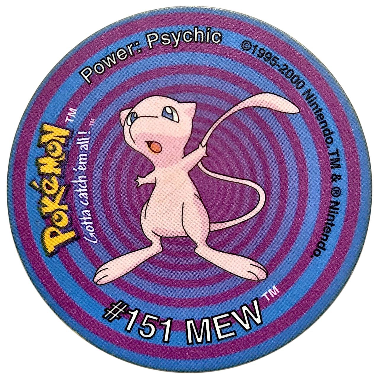 Tazo 2, #54 (#151 Mew), South Africa, 2000