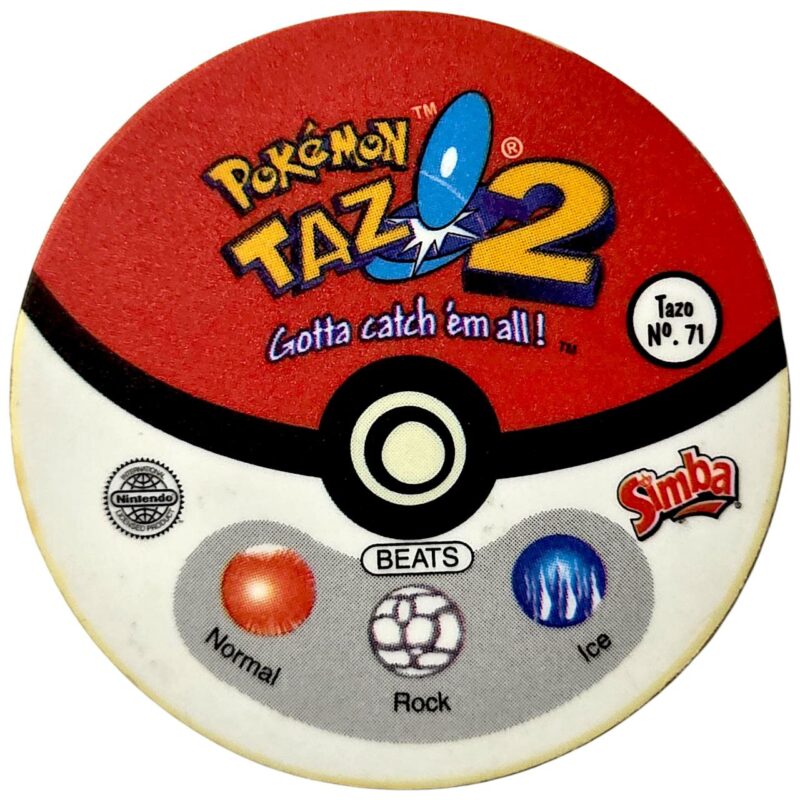 Tazo 2, #71 (#106 Hitmonlee), South Africa, 2000