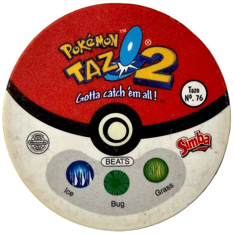 Tazo 2, #76 (#78 Rapidash), South Africa, 2000