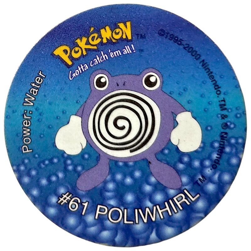Tazo 2, #79 (#61 Poliwhirl), South Africa, 2000