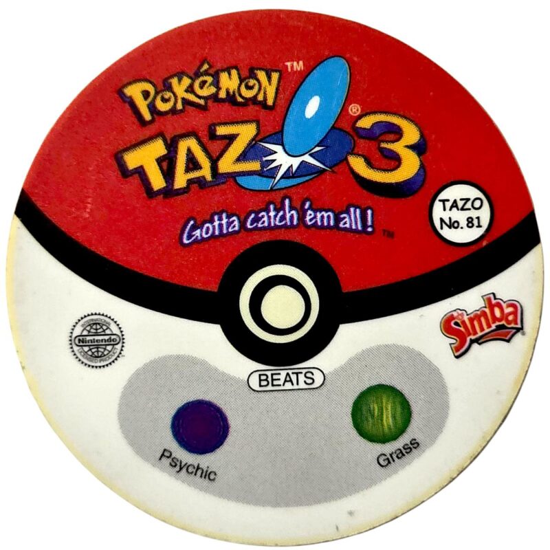 Tazo 3, #81 (#10 Caterpie), South Africa, 2001