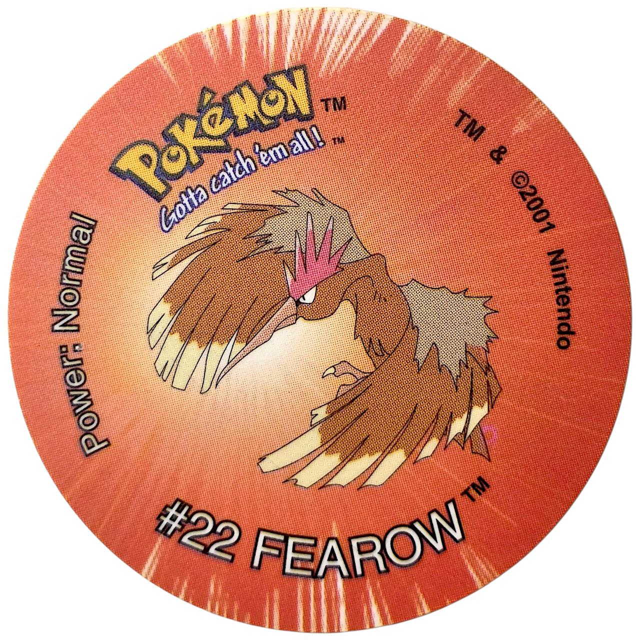 Tazo 3, #94 (#22 Fearow), South Africa, 2001